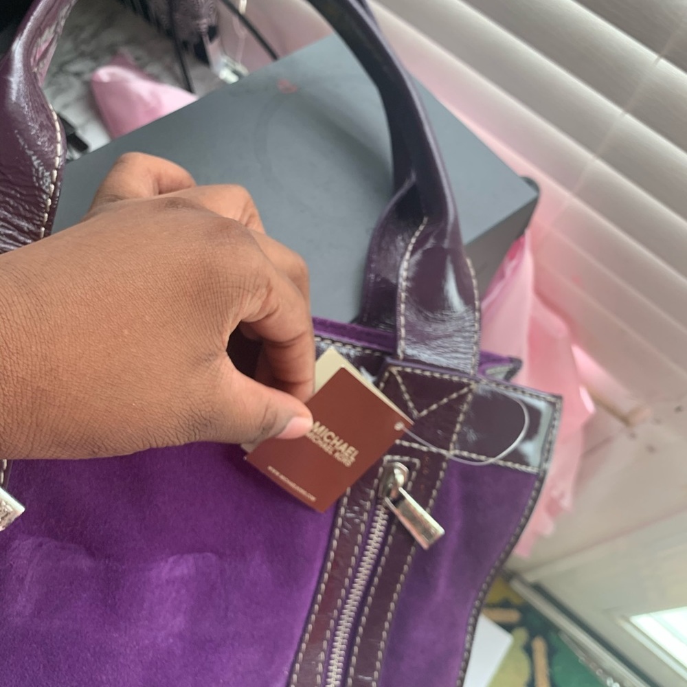 Vintage original Purple Michael kors tote bag